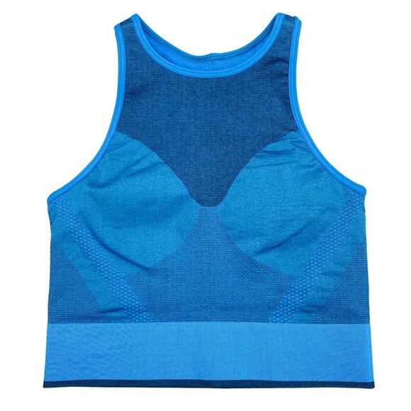 LULULEMON Seamless Mesh Supportive Training Tank Top Sz 4 Poolside - Picture 4 of 6